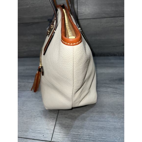 Dooney & Bourke Pebble Leather Small Tote Bone bag A625201 - Picture 6 of 6